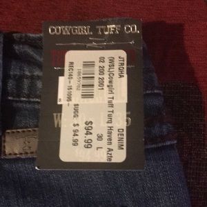 Cowgirl Tuff Jeans size 30w -35L
